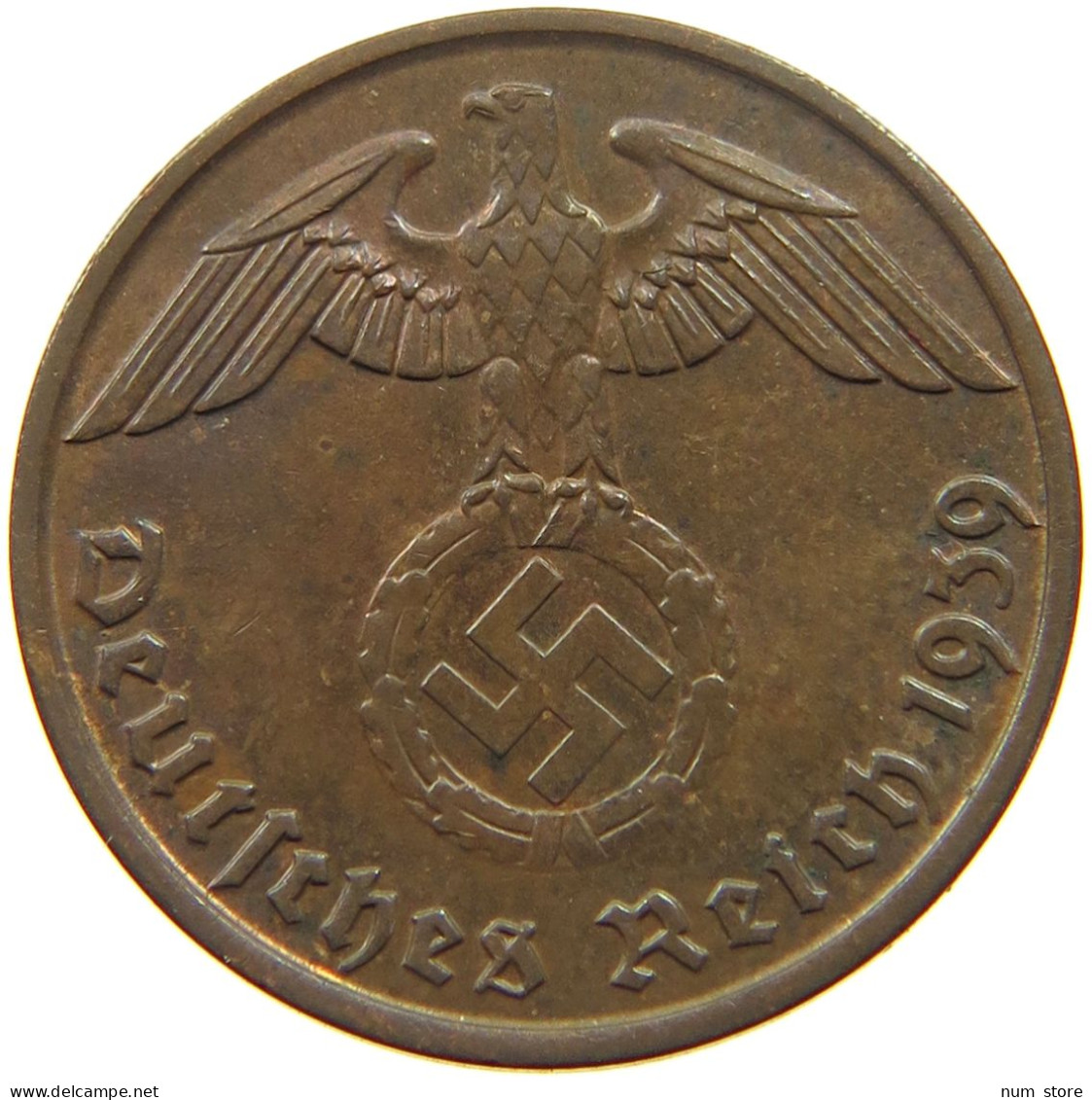 DRITTES REICH 2 PFENNIG 1939 J  #MA 011993 - 2 Reichspfennig