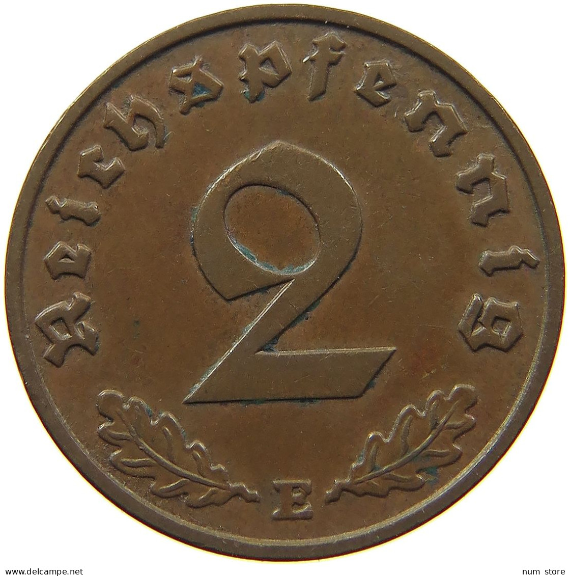 DRITTES REICH 2 PFENNIG 1940 E  #MA 100018 - 2 Reichspfennig