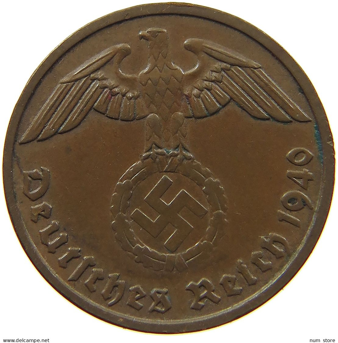 DRITTES REICH 2 PFENNIG 1940 E  #MA 100018 - 2 Reichspfennig