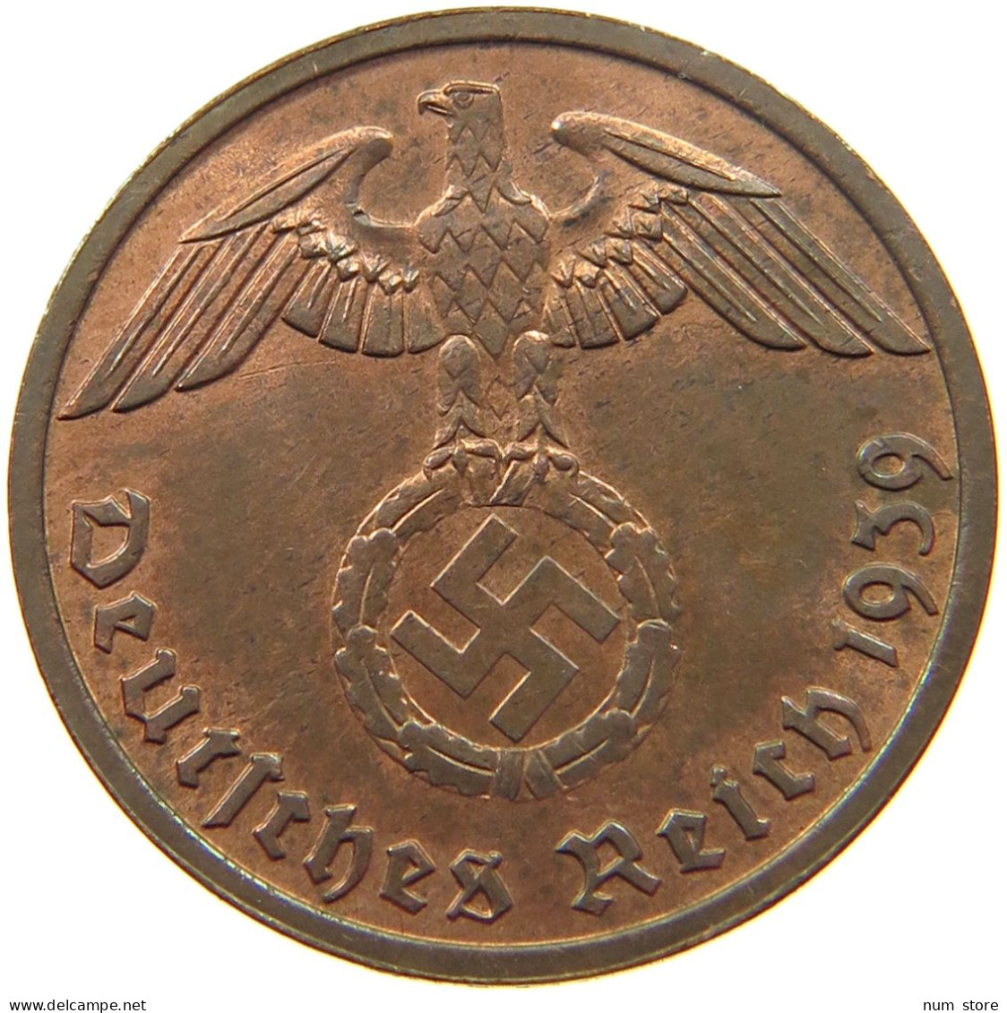 DRITTES REICH 2 PFENNIG 1939 B  #MA 011991 - 2 Reichspfennig