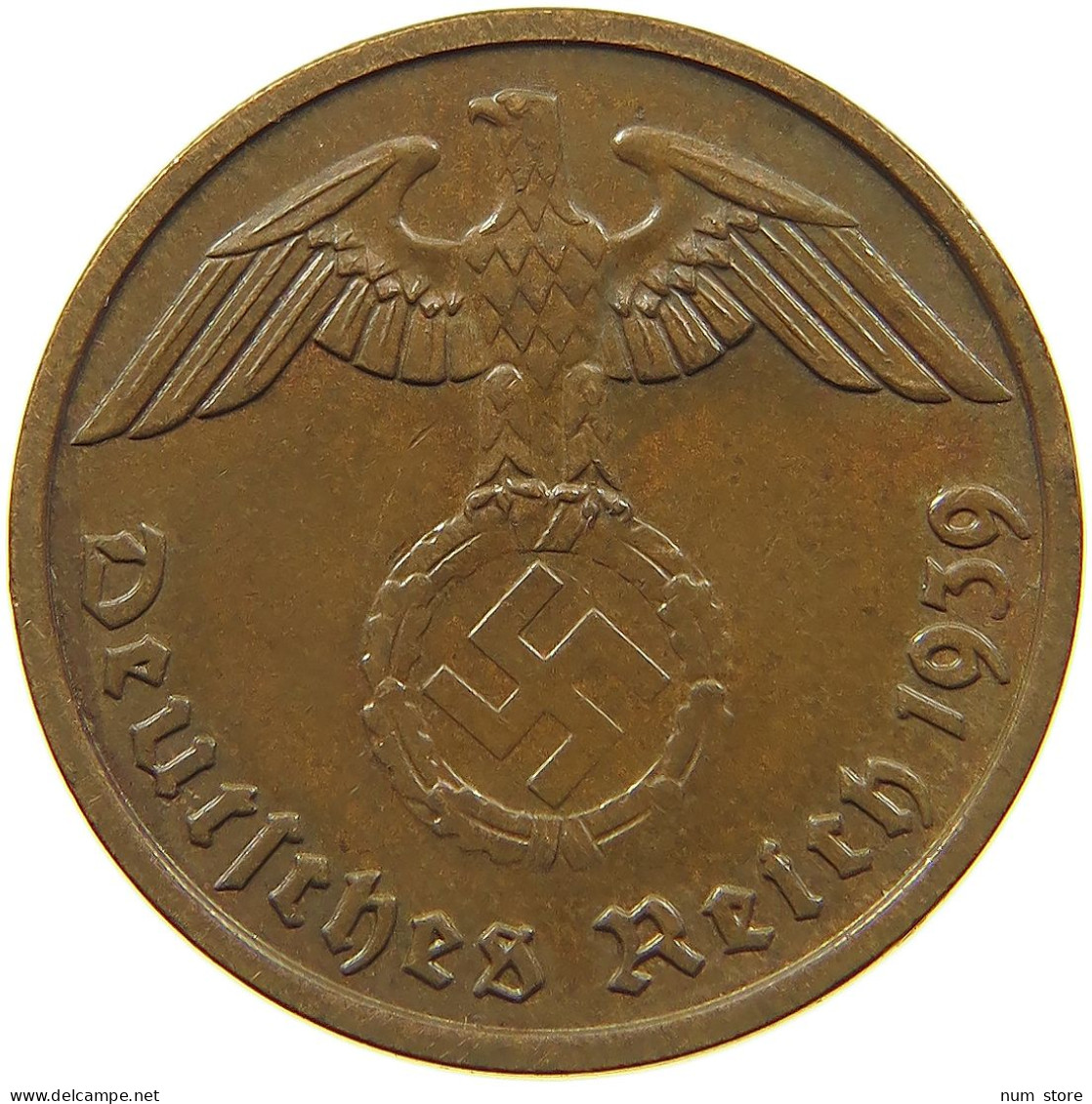 DRITTES REICH 2 PFENNIG 1939 F  #MA 100017 - 2 Reichspfennig