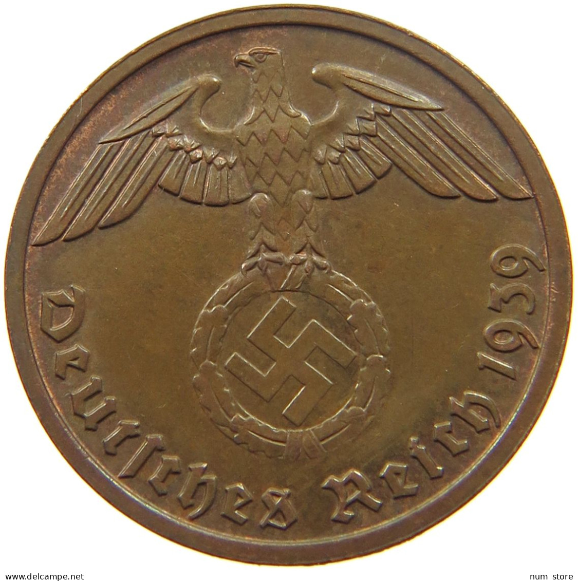 DRITTES REICH 2 PFENNIG 1939 B  #MA 011983 - 2 Reichspfennig