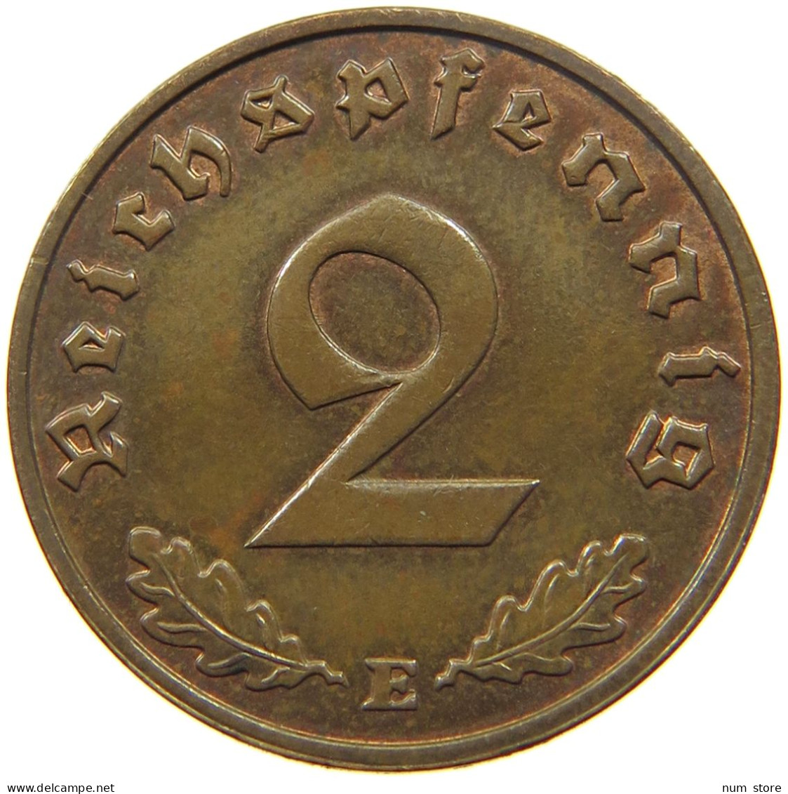 DRITTES REICH 2 PFENNIG 1938 E  #MA 011994 - 2 Reichspfennig