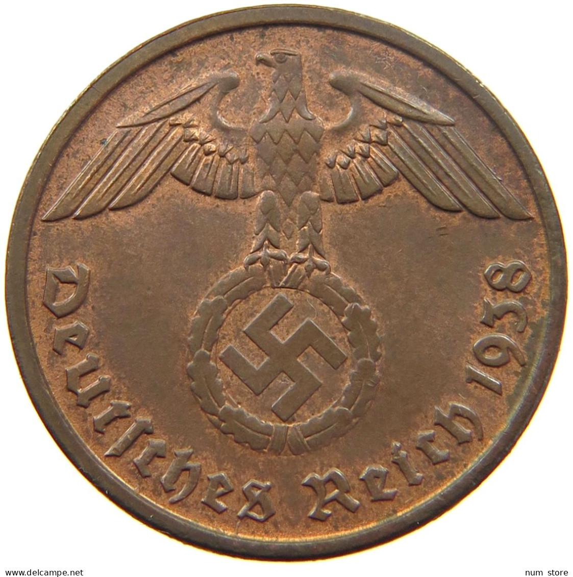 DRITTES REICH 2 PFENNIG 1938 B  #MA 011992 - 2 Reichspfennig