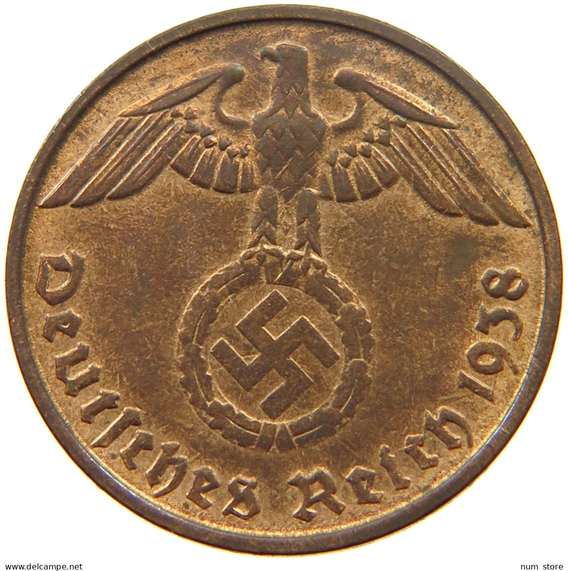 DRITTES REICH 2 PFENNIG 1938 D  #MA 011986 - 2 Reichspfennig