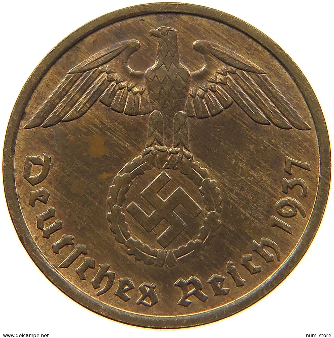 DRITTES REICH 2 PFENNIG 1937 F  #MA 100021 - 2 Reichspfennig