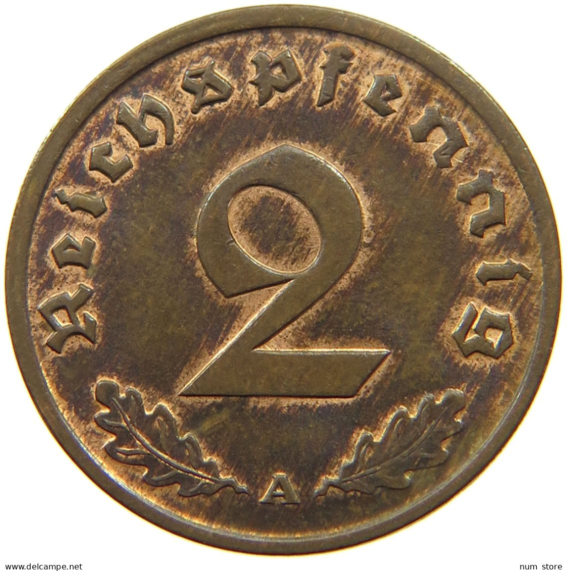 DRITTES REICH 2 PFENNIG 1937 A  #MA 011981 - 2 Reichspfennig