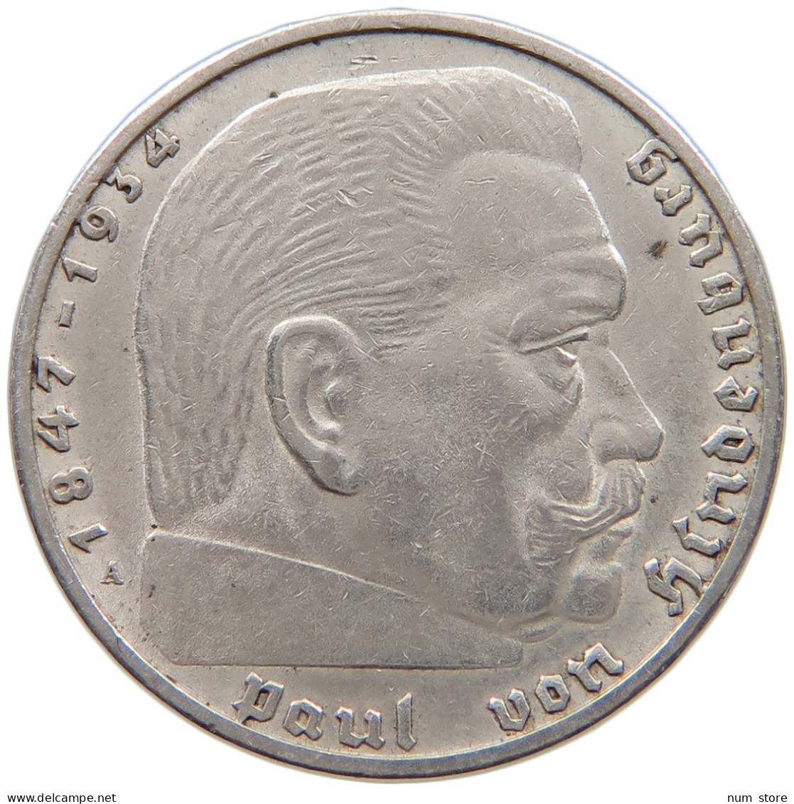DRITTES REICH 2 MARK 1937 A  #MA 021046 - 2 Reichsmark