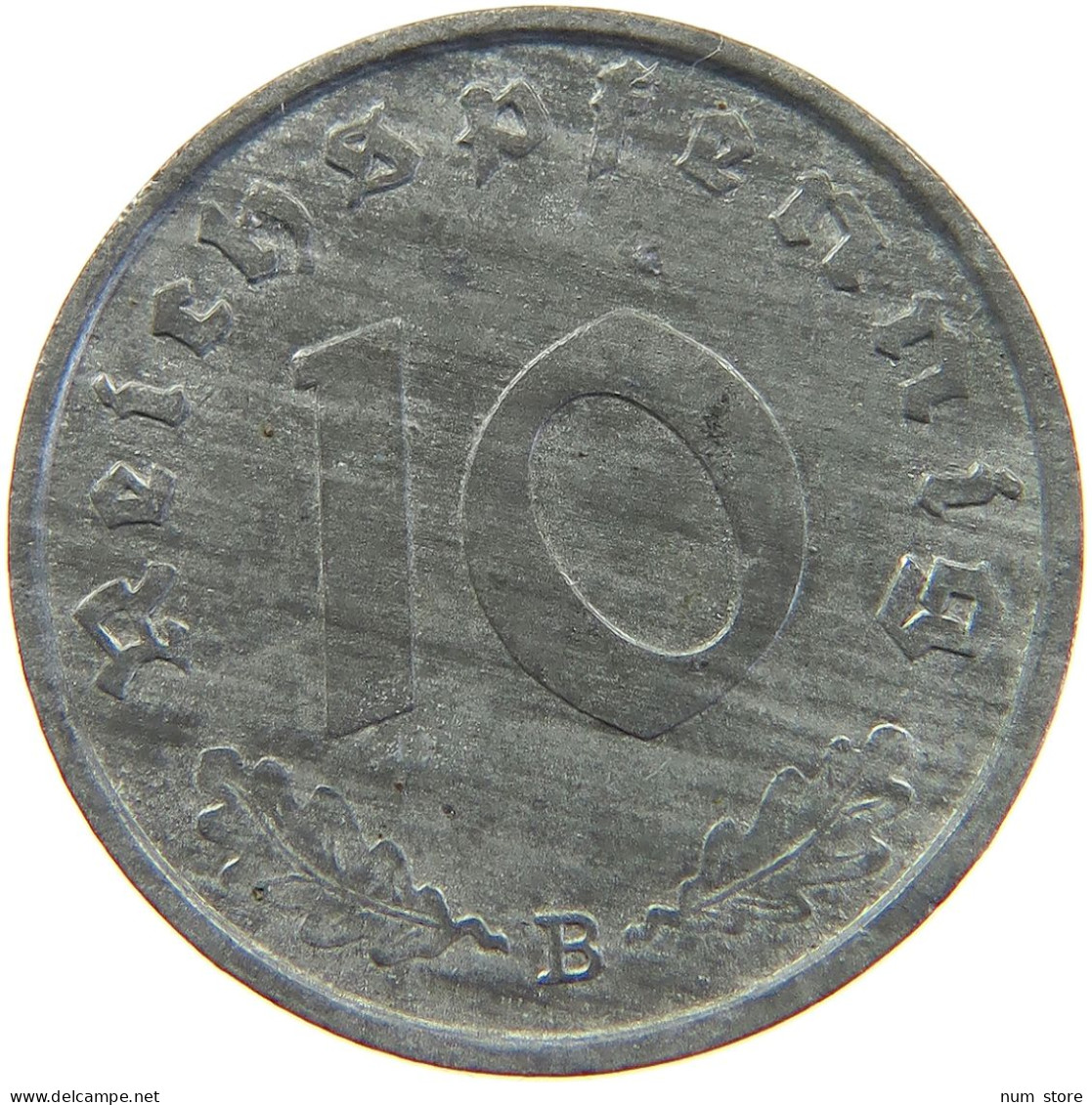 DRITTES REICH 10 PFENNIG 1943 B  #MA 102692 - 10 Reichspfennig