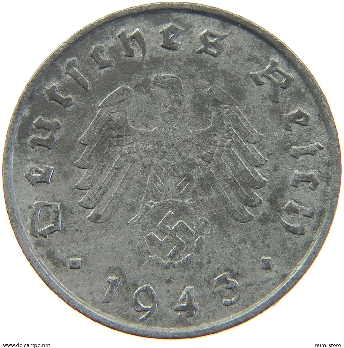 DRITTES REICH 10 PFENNIG 1943 B  #MA 102692 - 10 Reichspfennig