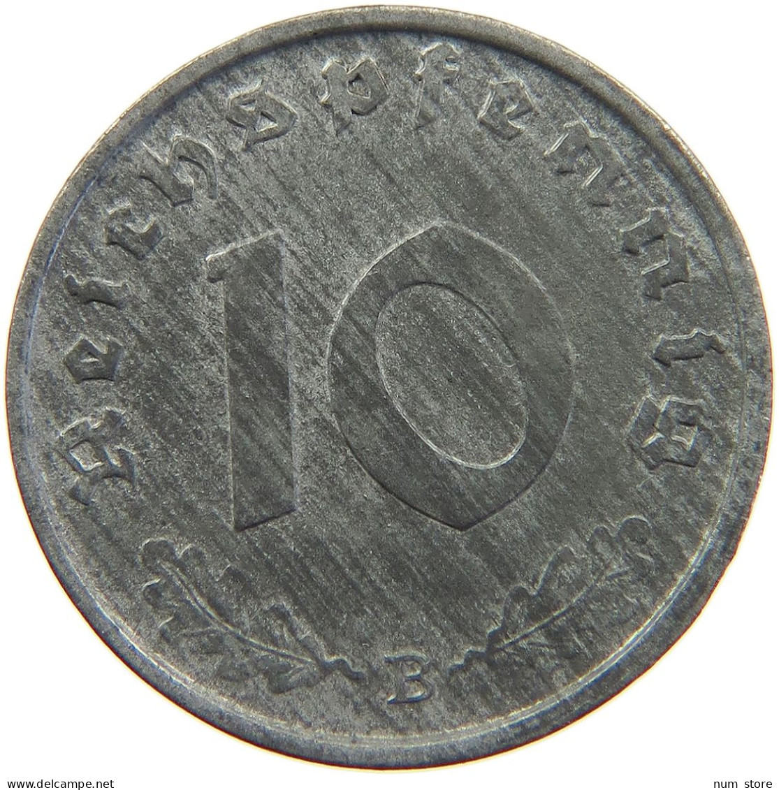 DRITTES REICH 10 PFENNIG 1943 B  #MA 102674 - 10 Reichspfennig