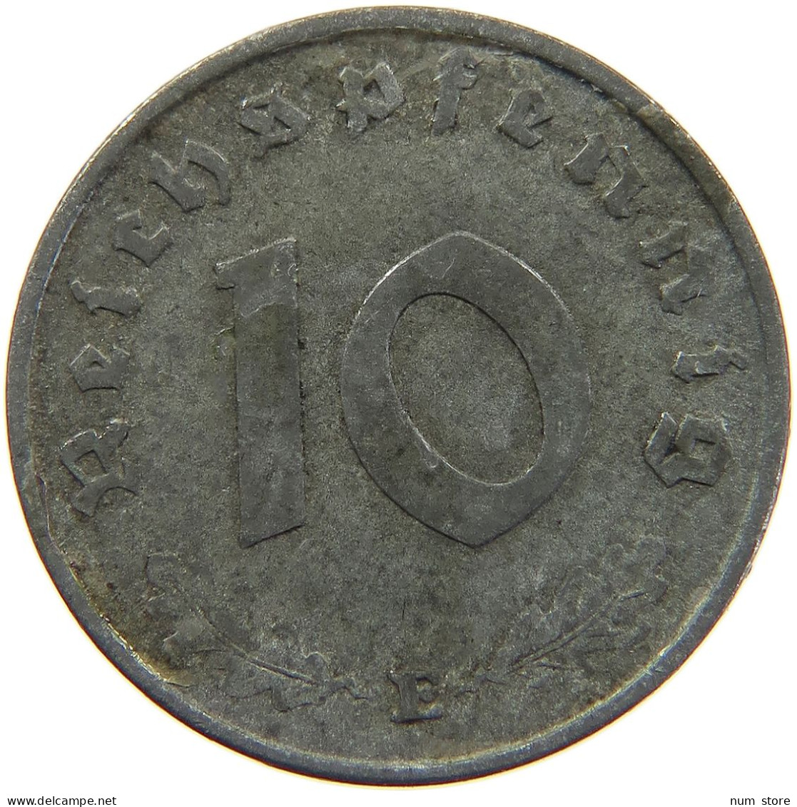 DRITTES REICH 10 PFENNIG 1943 E  #MA 102657 - 10 Reichspfennig