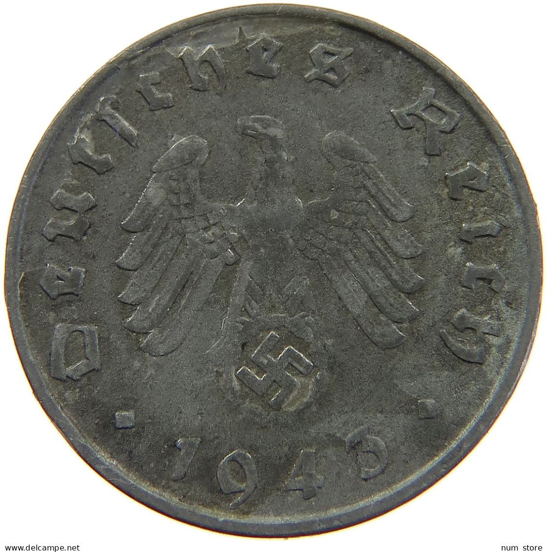 DRITTES REICH 10 PFENNIG 1943 E  #MA 102657 - 10 Reichspfennig