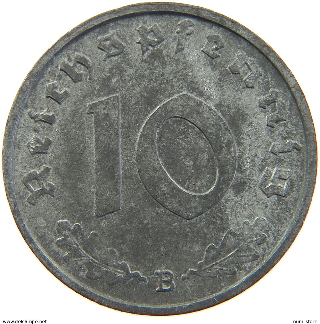 DRITTES REICH 10 PFENNIG 1943 B  #MA 102671 - 10 Reichspfennig