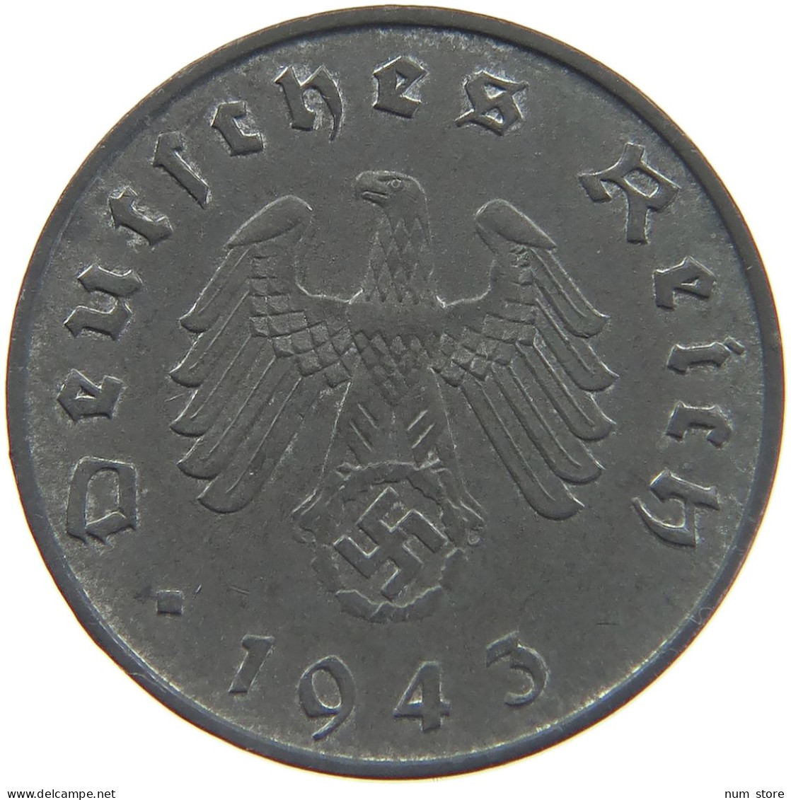 DRITTES REICH 10 PFENNIG 1943 A  #MA 021973 - 10 Reichspfennig