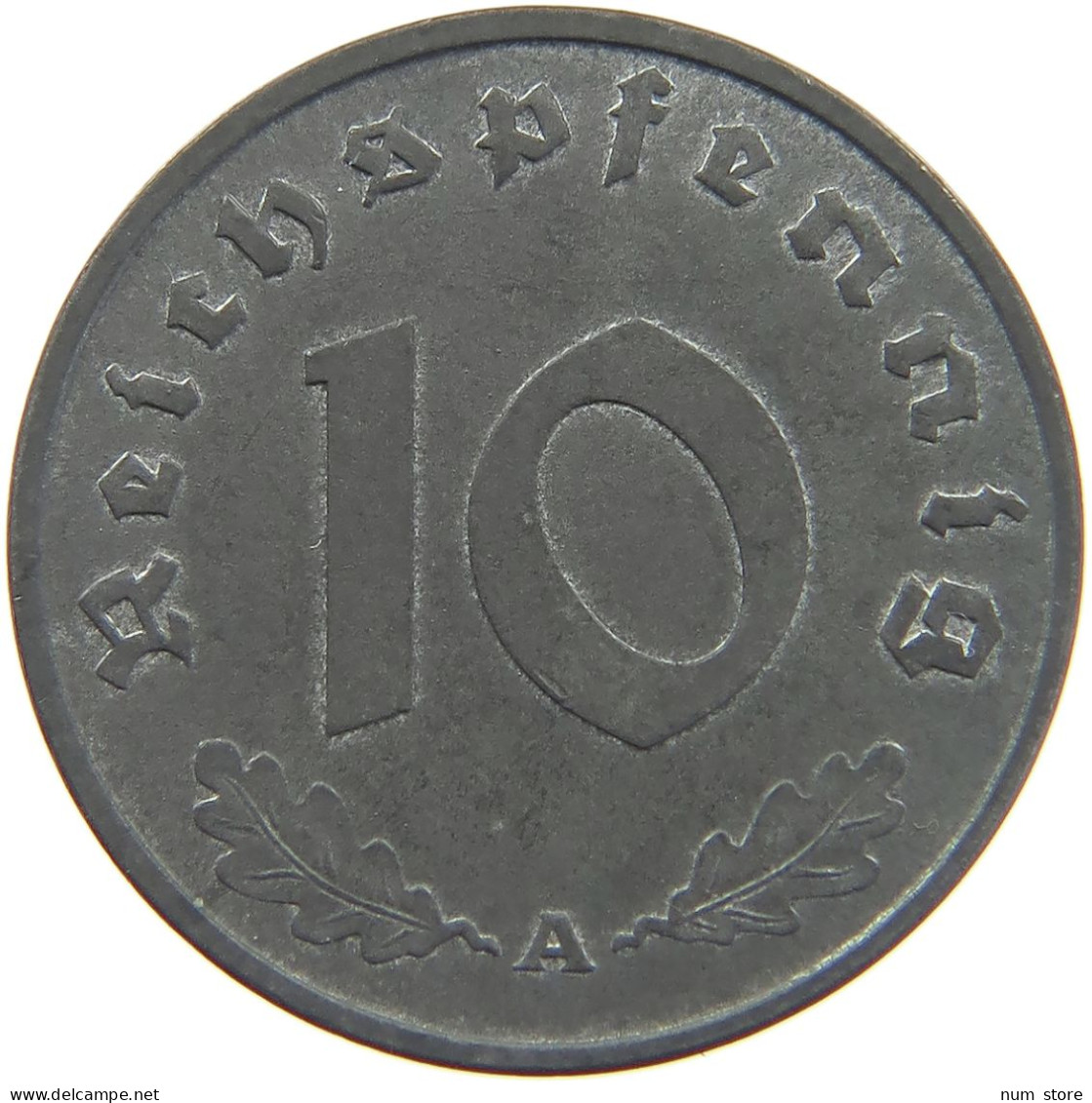 DRITTES REICH 10 PFENNIG 1943 A  #MA 021972 - 10 Reichspfennig