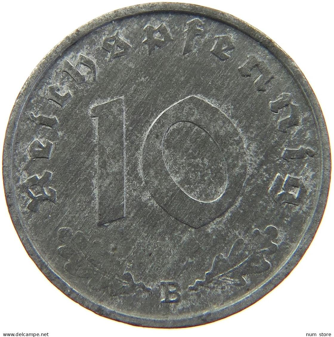 DRITTES REICH 10 PFENNIG 1943 B  #MA 102647 - 10 Reichspfennig