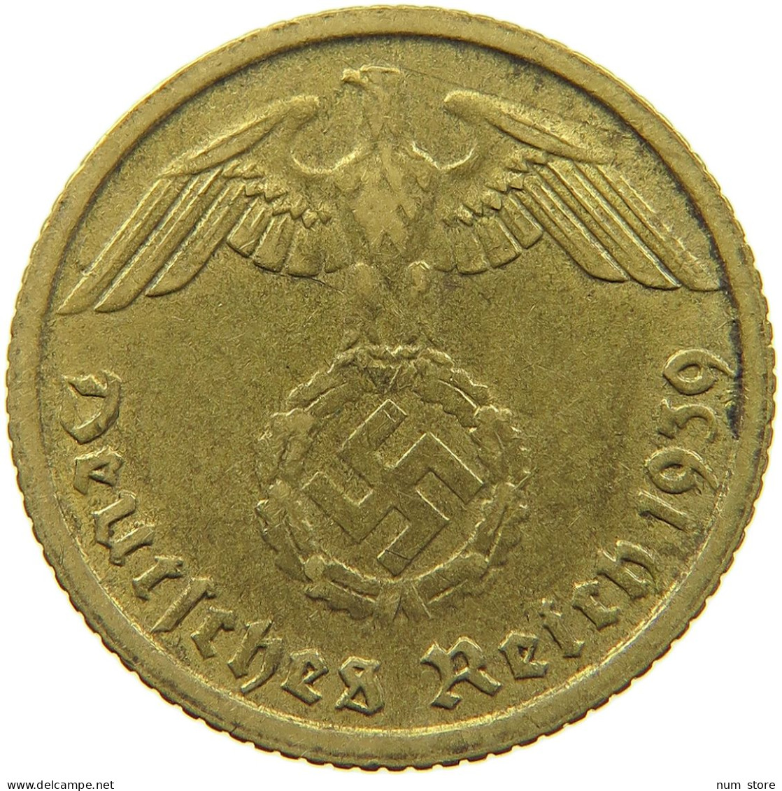 DRITTES REICH 10 PFENNIG 1939 E  #MA 098951 - 10 Reichspfennig