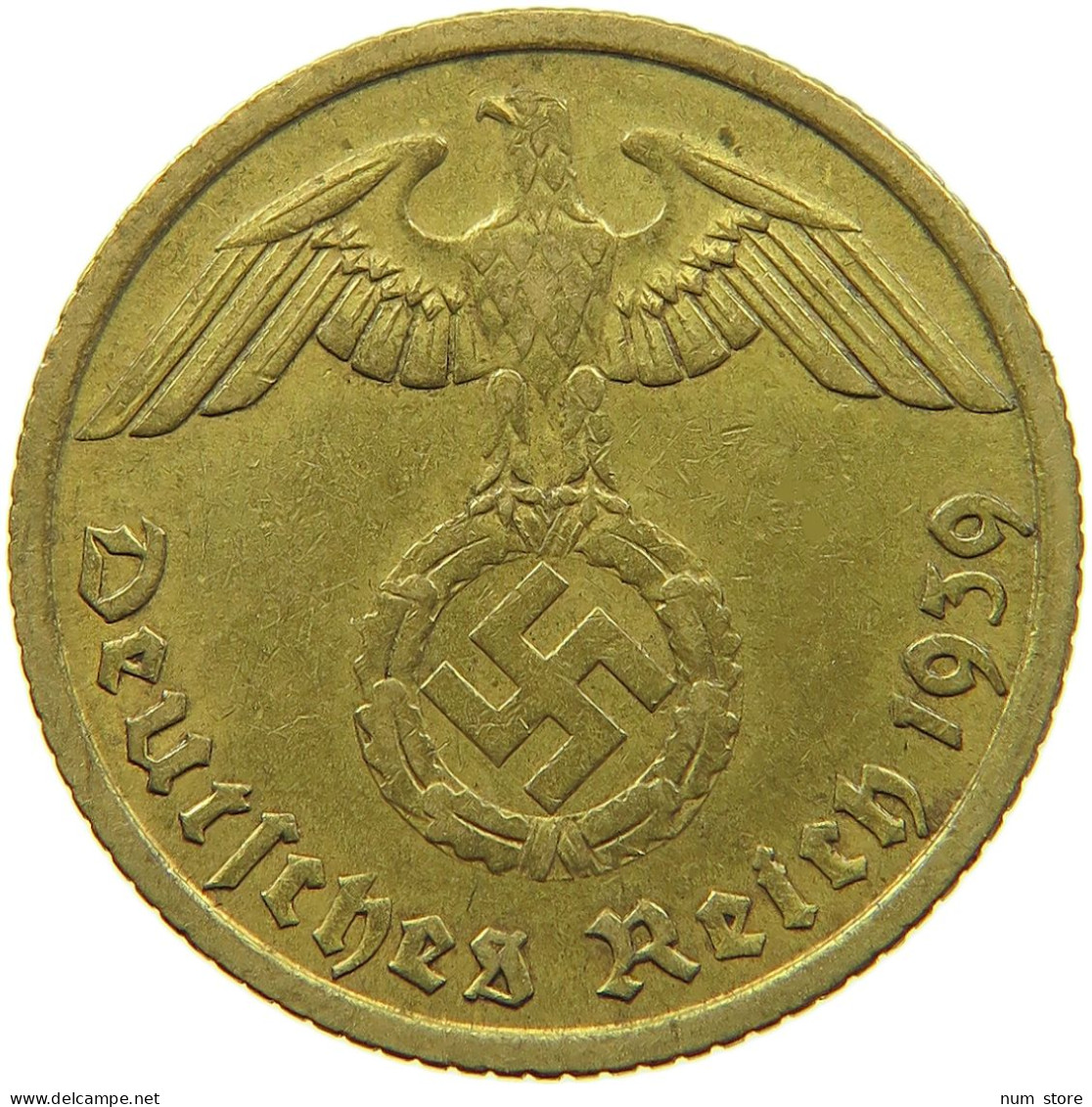 DRITTES REICH 10 PFENNIG 1939 F  #MA 098967 - 10 Reichspfennig