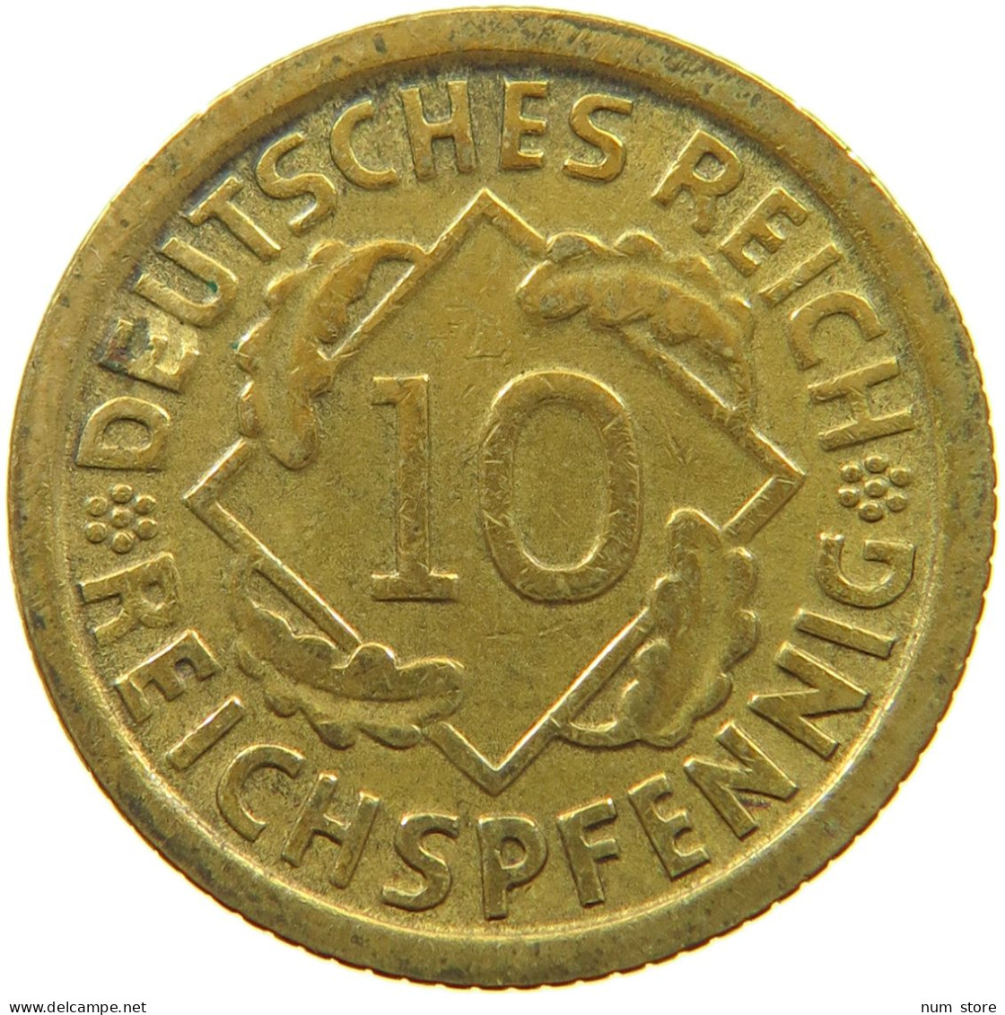 DRITTES REICH 10 PFENNIG 1934 F 10 REICHSPFENNIG #MA 003486 - 10 Reichspfennig