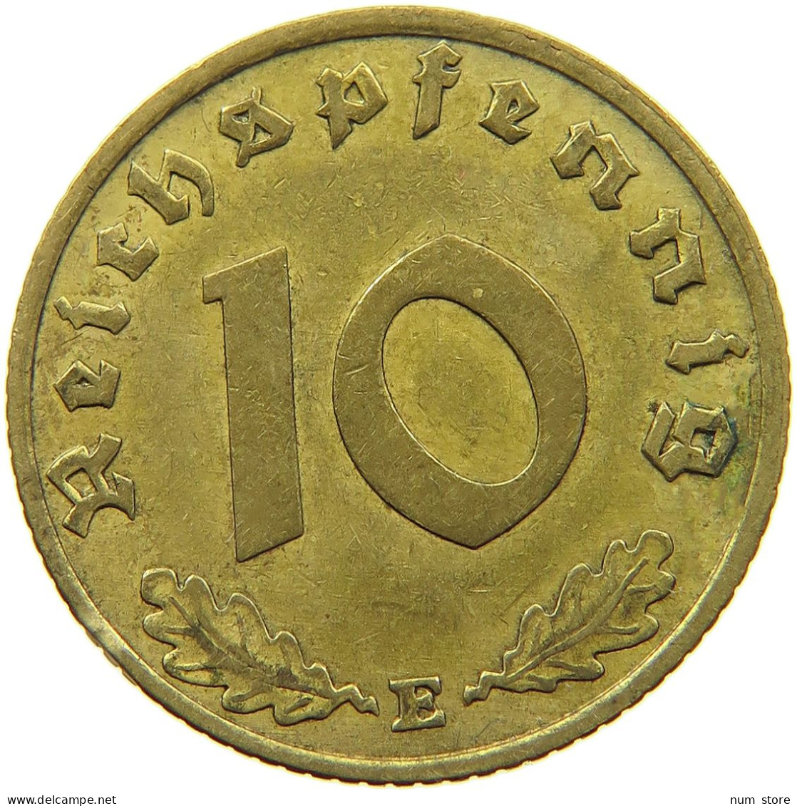 DRITTES REICH 10 PFENNIG 1937 E  #MA 098959 - 10 Reichspfennig