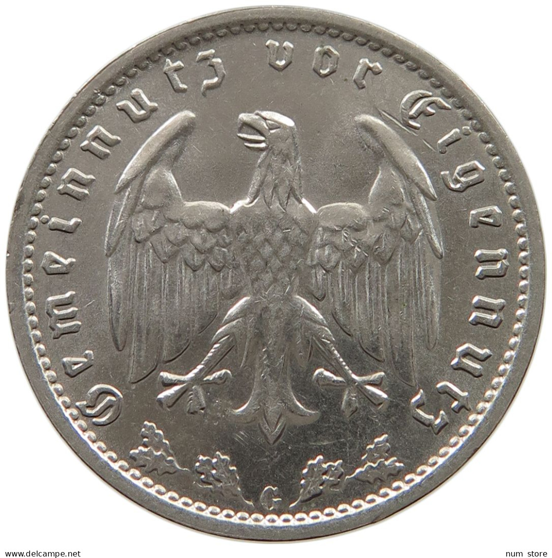 DRITTES REICH 1 MARK 1937 G  #MA 006816 - 1 Reichsmark