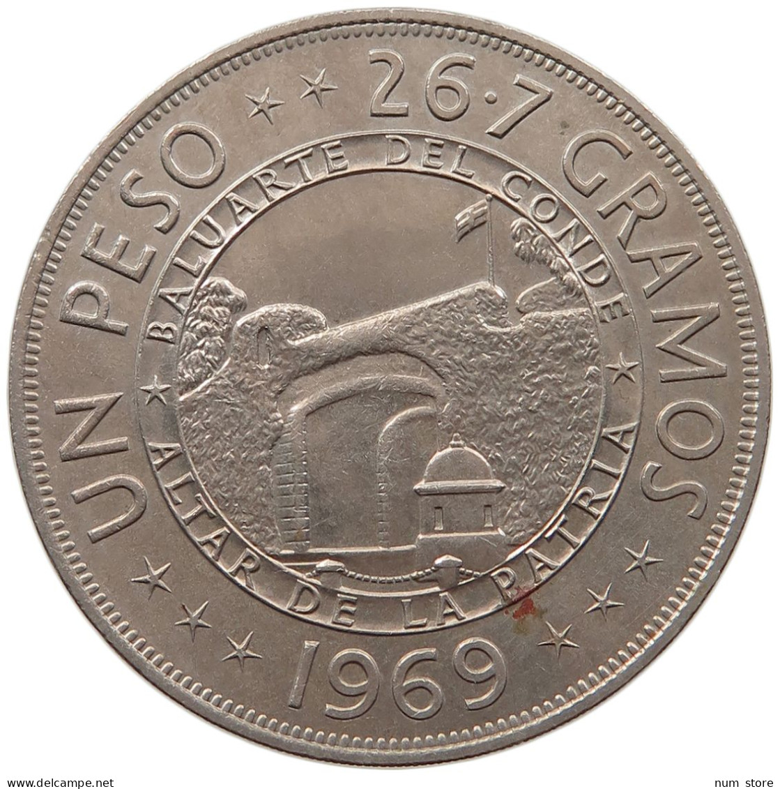 DOMINICAN REPUBLIC PESO 1969  #MA 063901 - Dominikanische Rep.