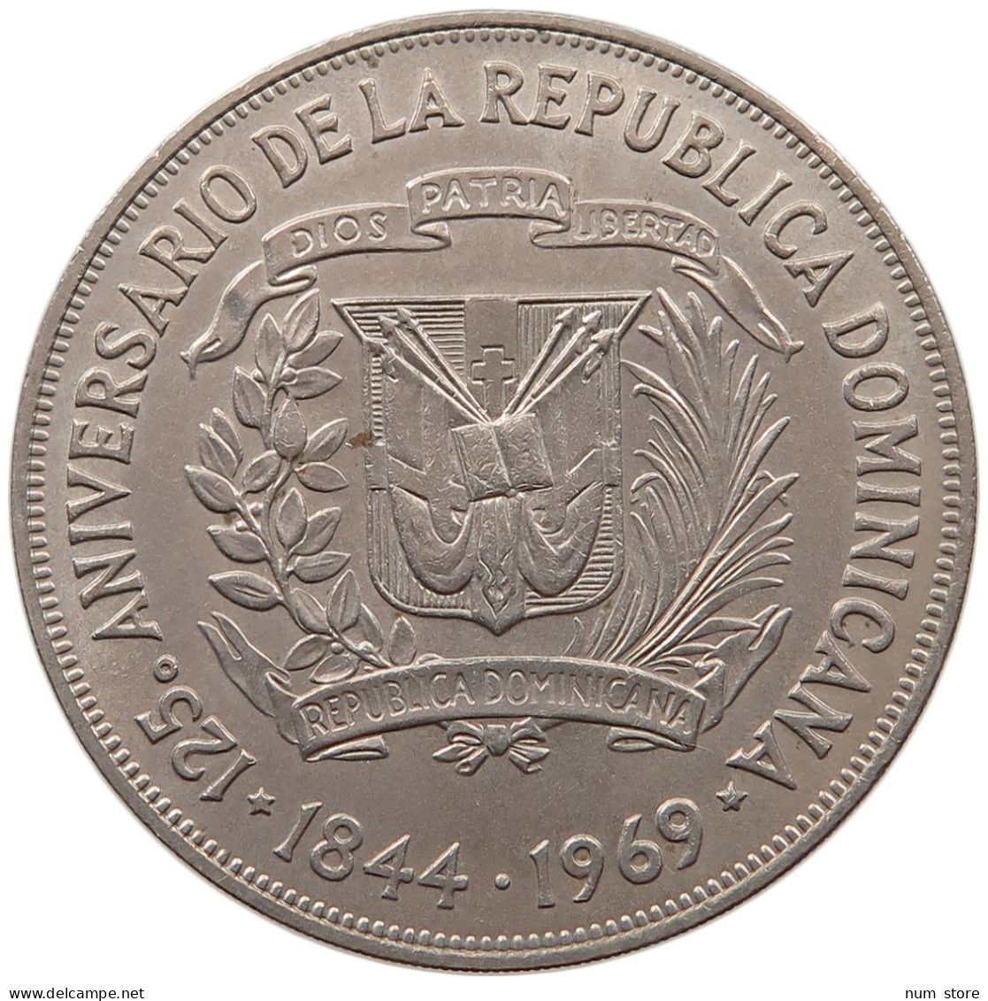 DOMINICAN REPUBLIC PESO 1969  #MA 063901 - Dominicana