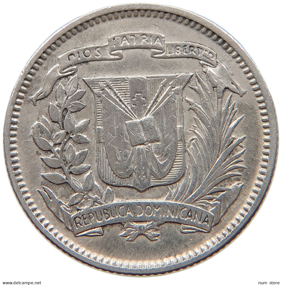 DOMINICAN REPUBLIC 10 CENTAVOS 1953  #MA 105148 - Dominicaanse Republiek