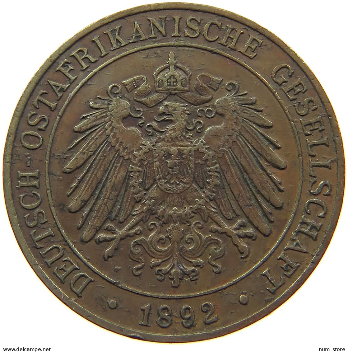 DEUTSCH OSTAFRIKA PESA 1892  #MA 101118 - Deutsch-Ostafrika