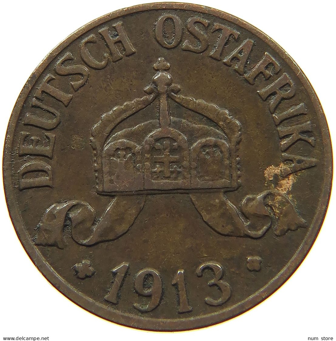 DEUTSCH OSTAFRIKA HELLER 1913 J  #MA 099992 - German East Africa