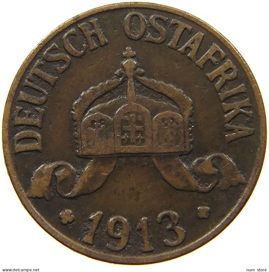 DEUTSCH OSTAFRIKA HELLER 1913 J  #MA 099946 - Afrique Orientale Allemande