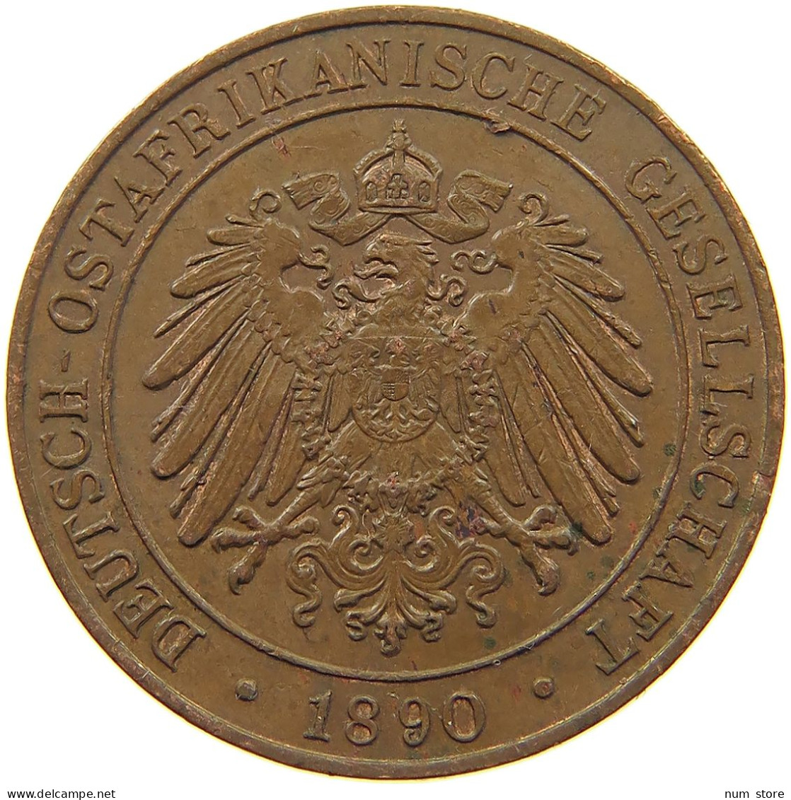 DEUTSCH OSTAFRIKA PESA 1890  #MA 101114 - German East Africa