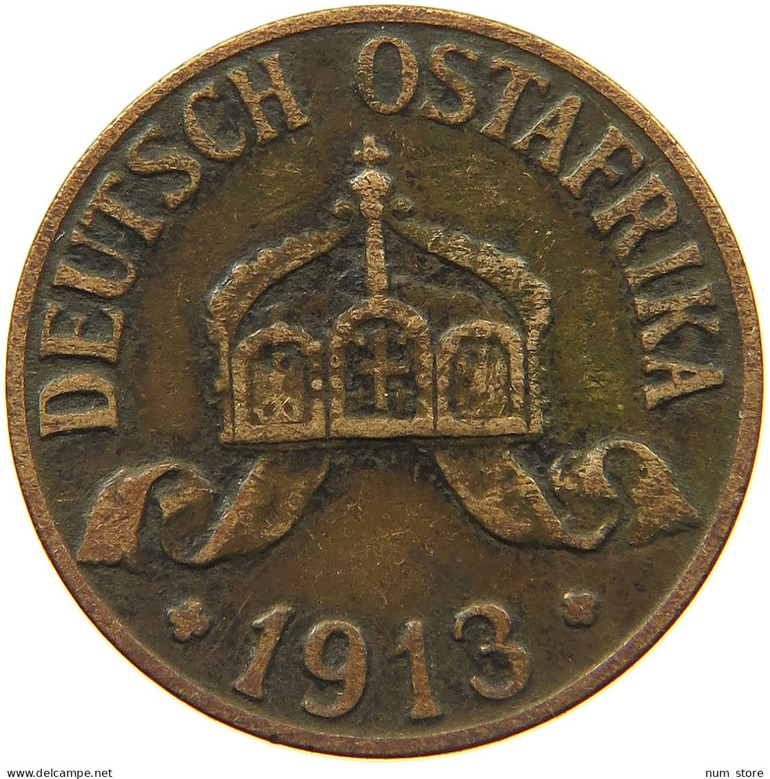 DEUTSCH OSTAFRIKA HELLER 1913 A  #MA 099988 - German East Africa