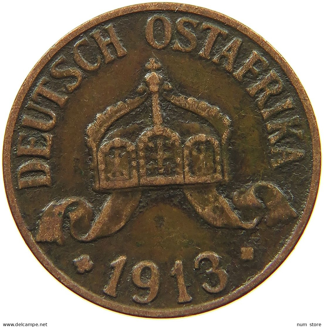 DEUTSCH OSTAFRIKA HELLER 1913 A  #MA 099969 - Afrique Orientale Allemande