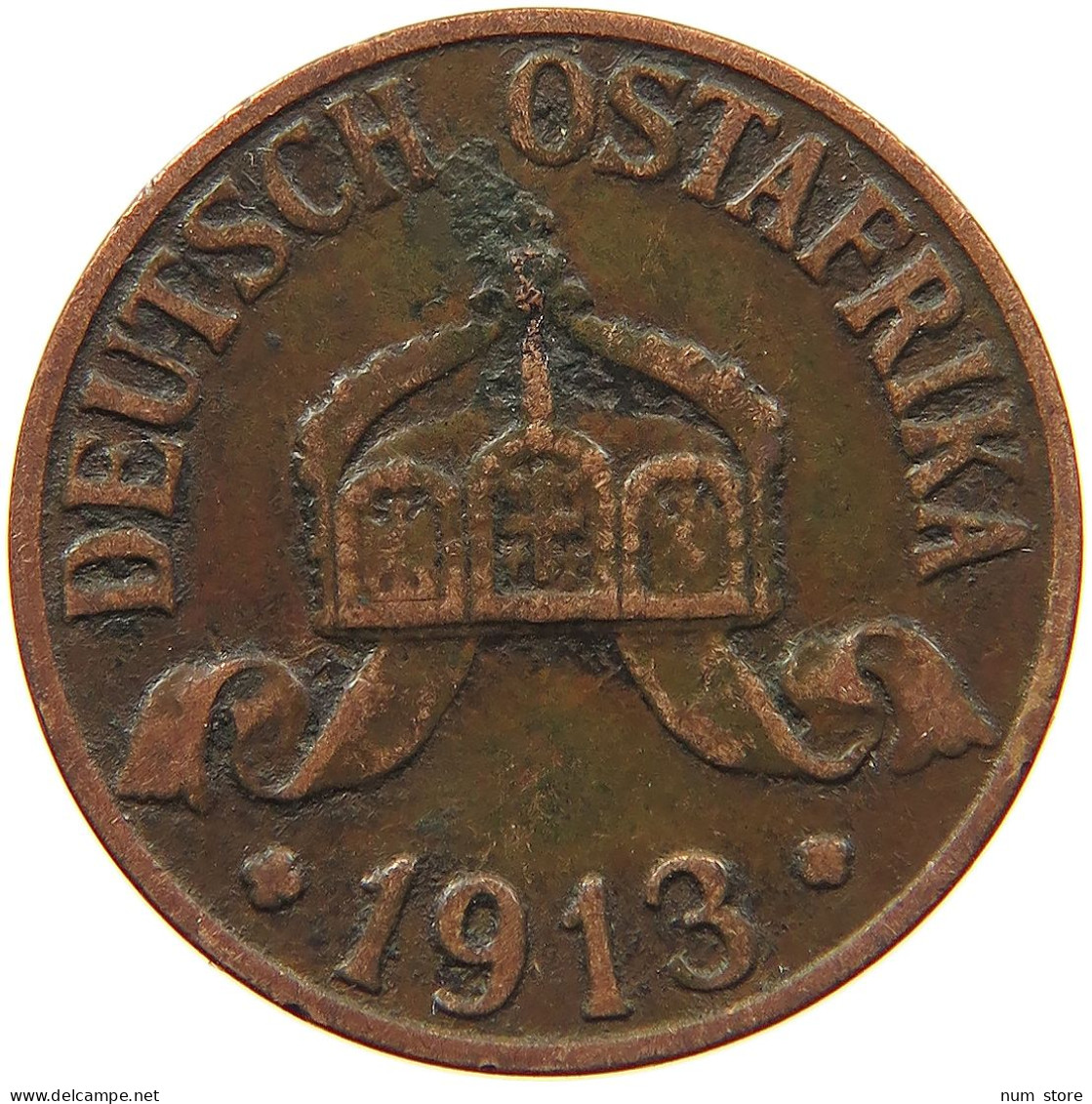 DEUTSCH OSTAFRIKA HELLER 1913 A  #MA 099928 - Deutsch-Ostafrika