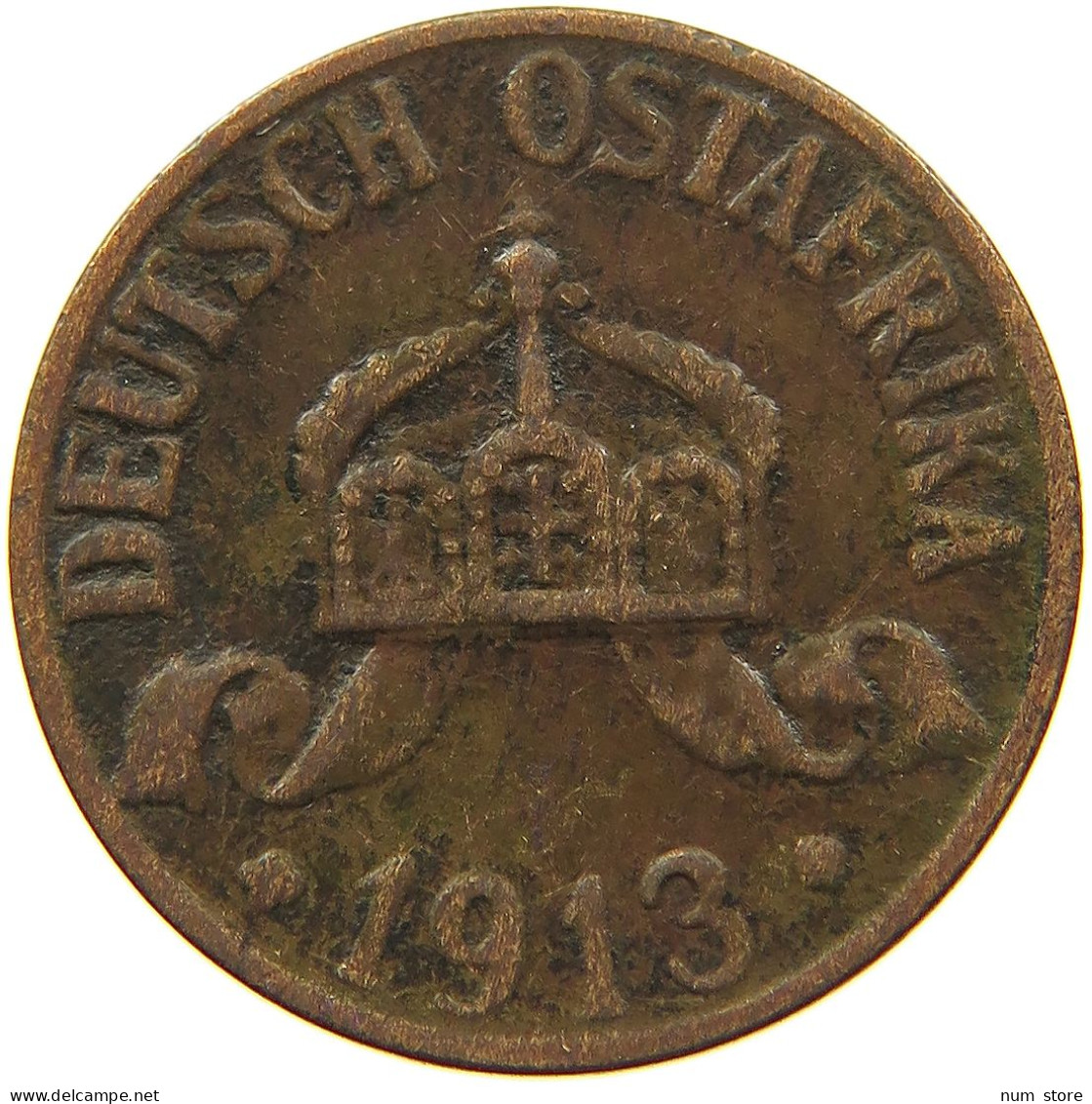 DEUTSCH OSTAFRIKA HELLER 1913 A  #MA 099947 - Deutsch-Ostafrika