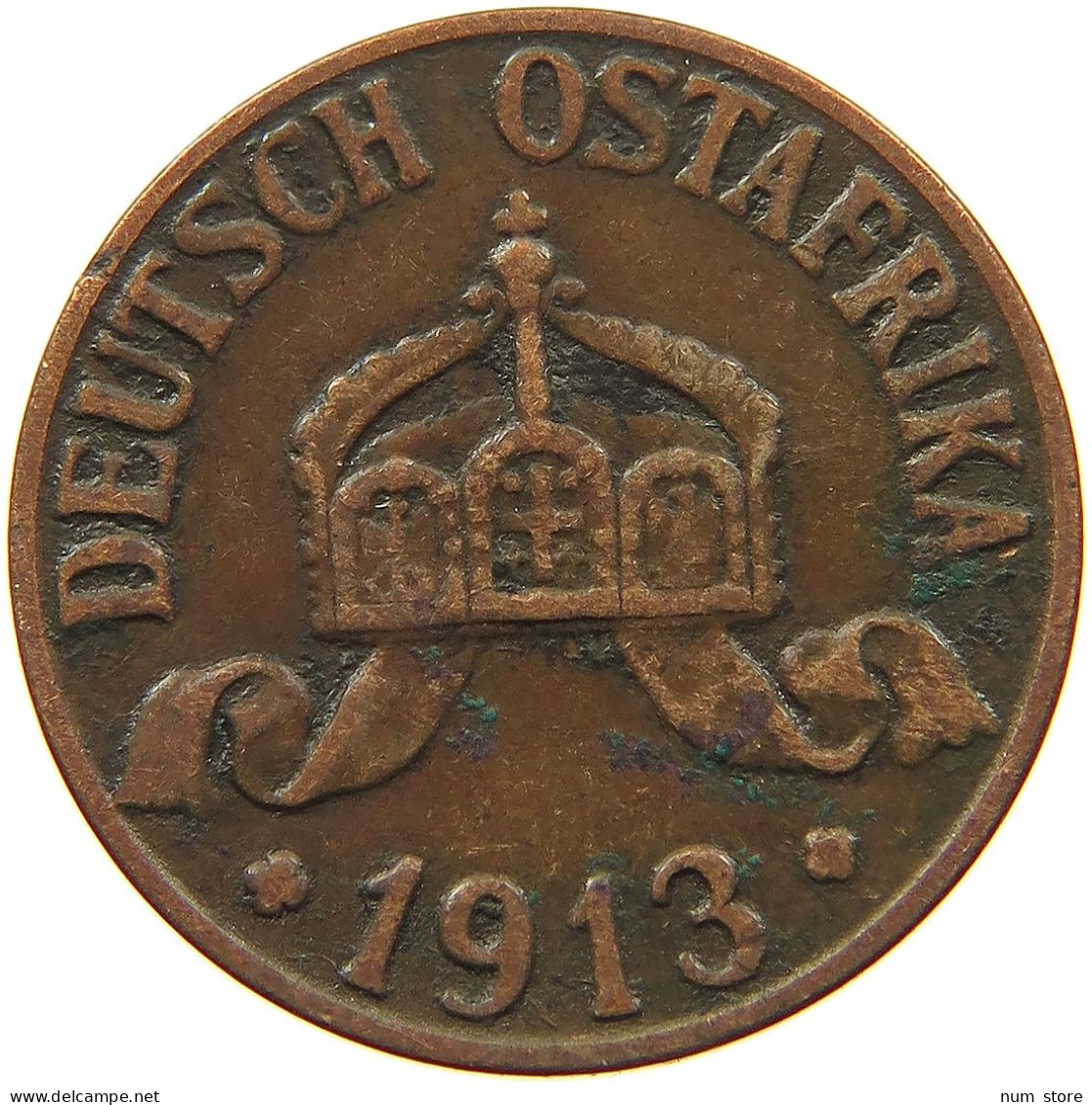 DEUTSCH OSTAFRIKA HELLER 1913 A  #MA 099929 - Deutsch-Ostafrika