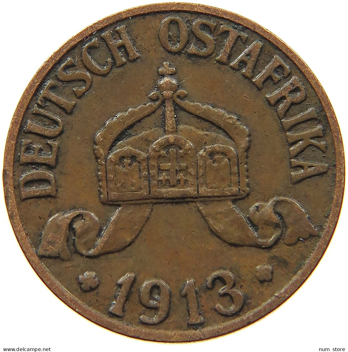 DEUTSCH OSTAFRIKA HELLER 1913 A  #MA 099948 - German East Africa