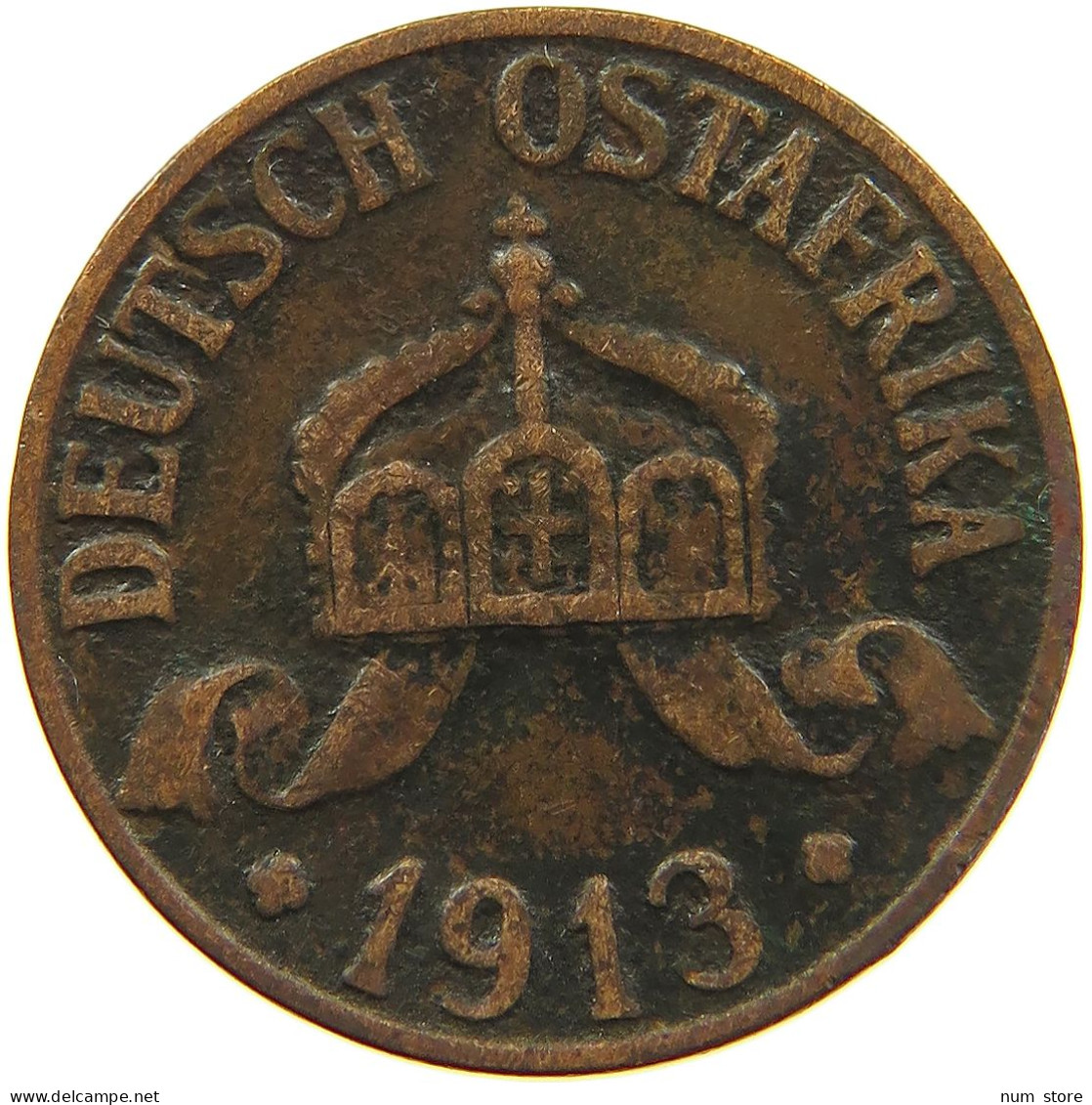 DEUTSCH OSTAFRIKA HELLER 1913 A  #MA 098559 - Duits-Oost-Afrika