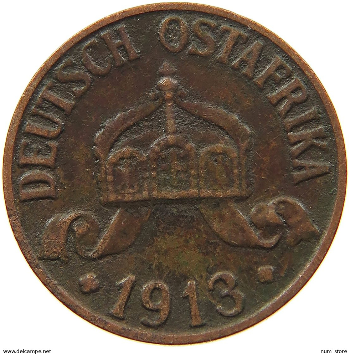 DEUTSCH OSTAFRIKA HELLER 1913 A  #MA 099924 - Deutsch-Ostafrika