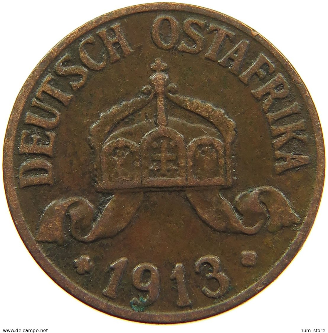 DEUTSCH OSTAFRIKA HELLER 1913 A  #MA 098555 - German East Africa