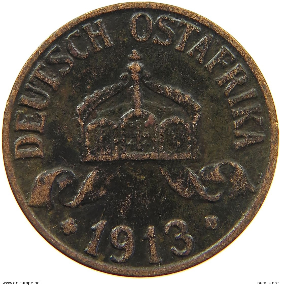 DEUTSCH OSTAFRIKA HELLER 1913 A  #MA 098578 - Deutsch-Ostafrika