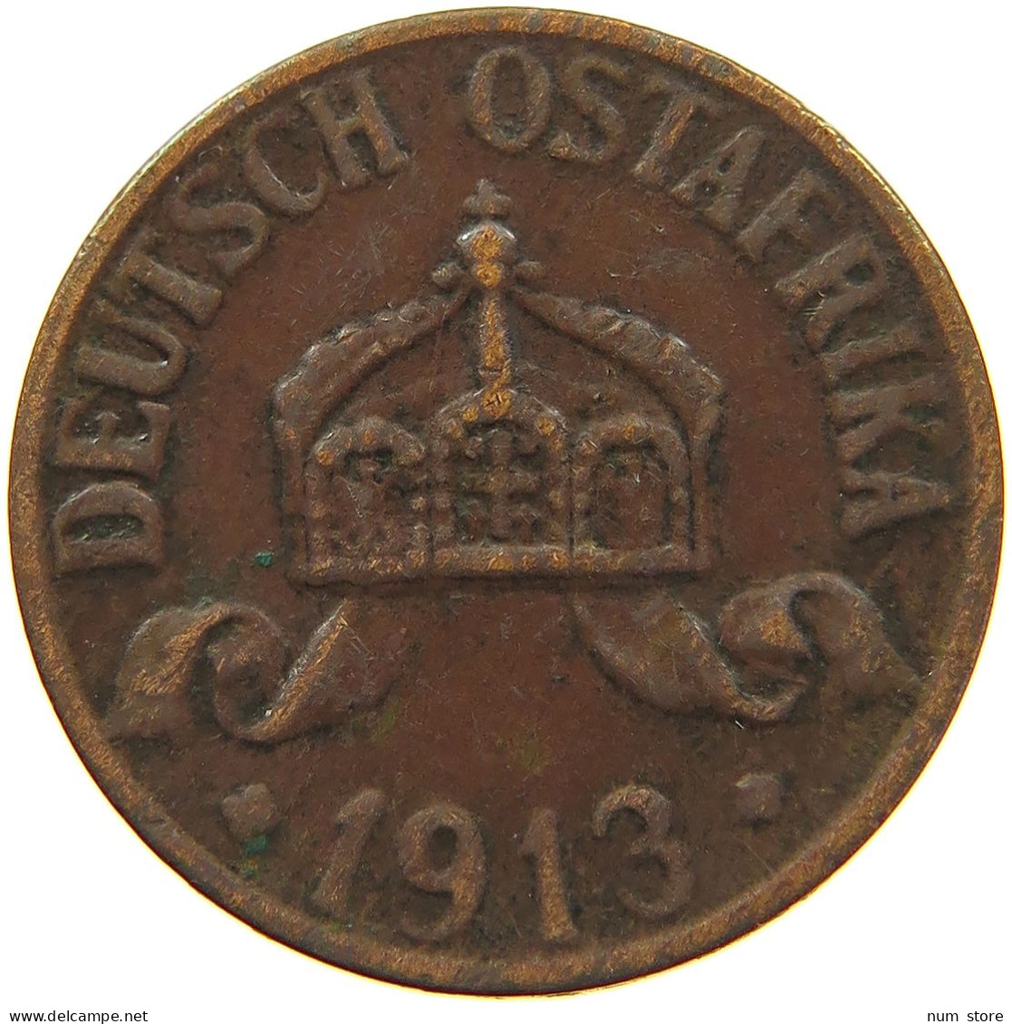 DEUTSCH OSTAFRIKA HELLER 1913 A  #MA 098553 - Afrique Orientale Allemande