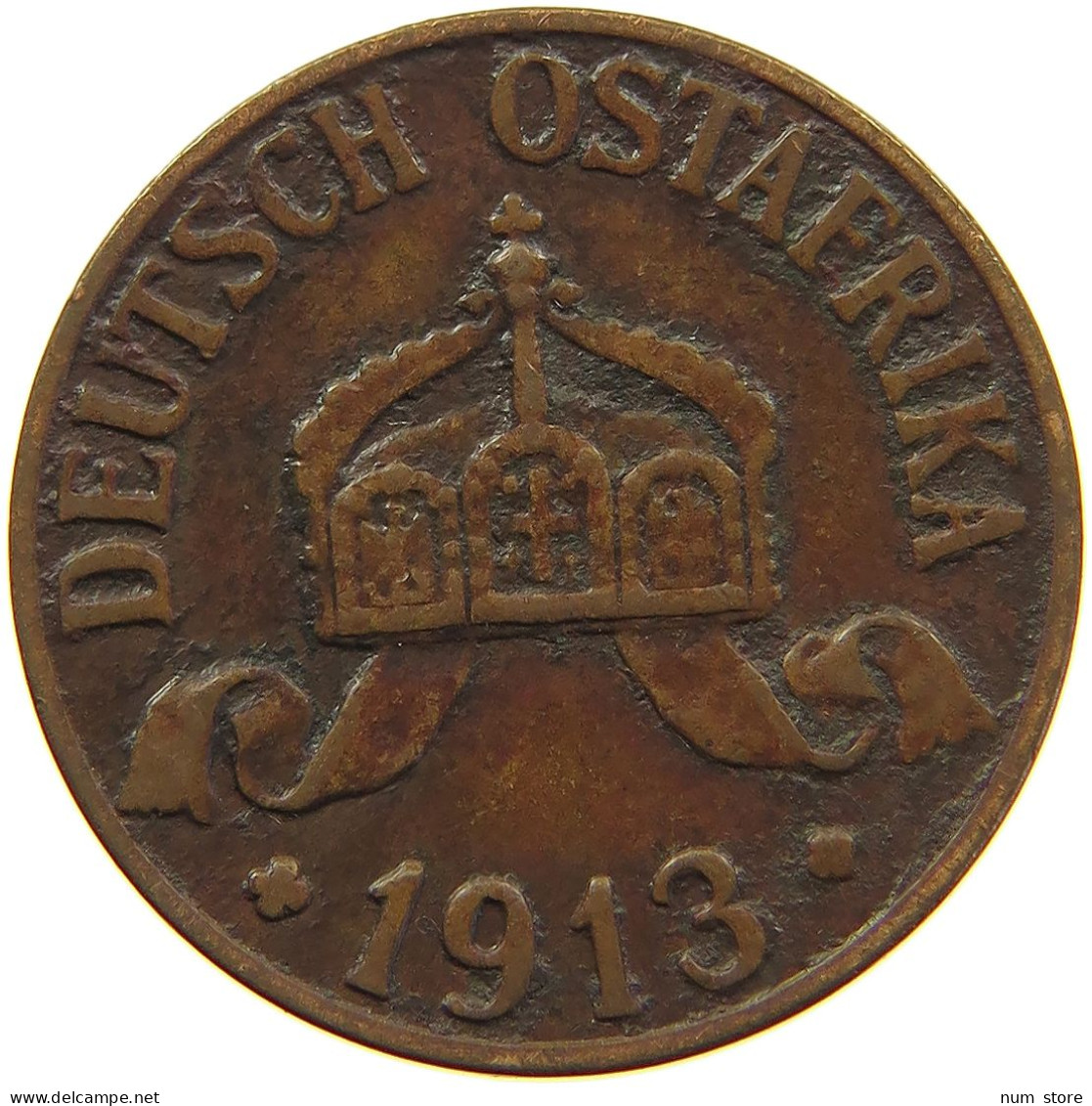 DEUTSCH OSTAFRIKA HELLER 1913 A  #MA 098541 - Duits-Oost-Afrika
