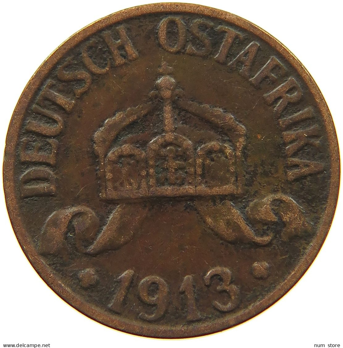 DEUTSCH OSTAFRIKA HELLER 1913 A  #MA 098495 - German East Africa