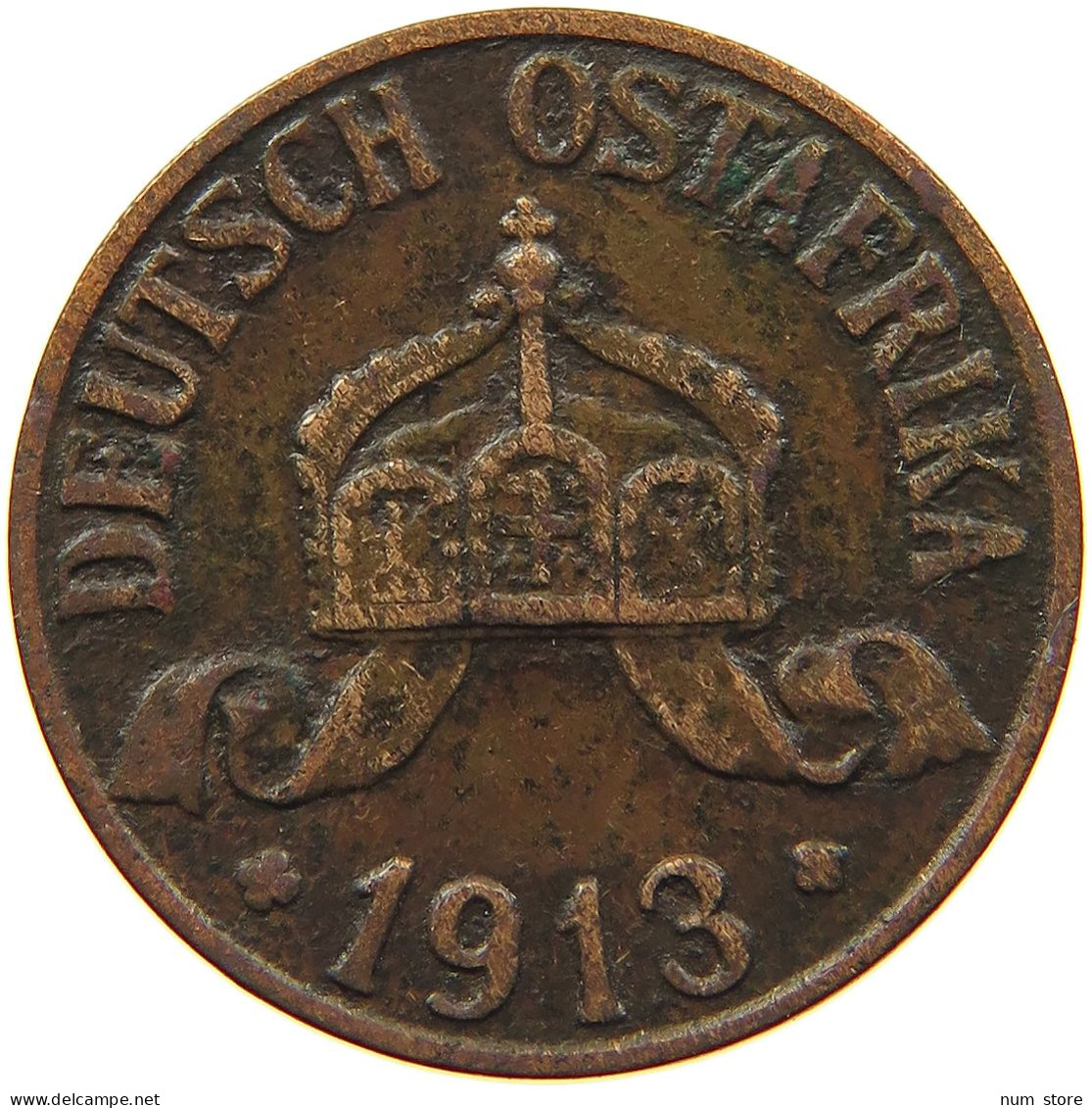 DEUTSCH OSTAFRIKA HELLER 1913 A  #MA 098468 - Deutsch-Ostafrika