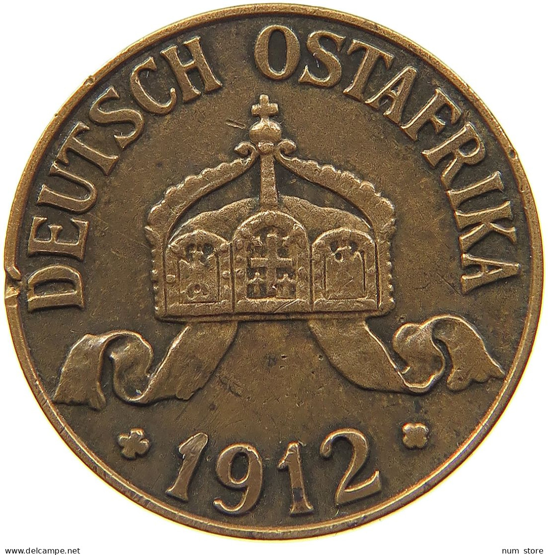 DEUTSCH OSTAFRIKA HELLER 1912 J  #MA 100000 - Afrique Orientale Allemande