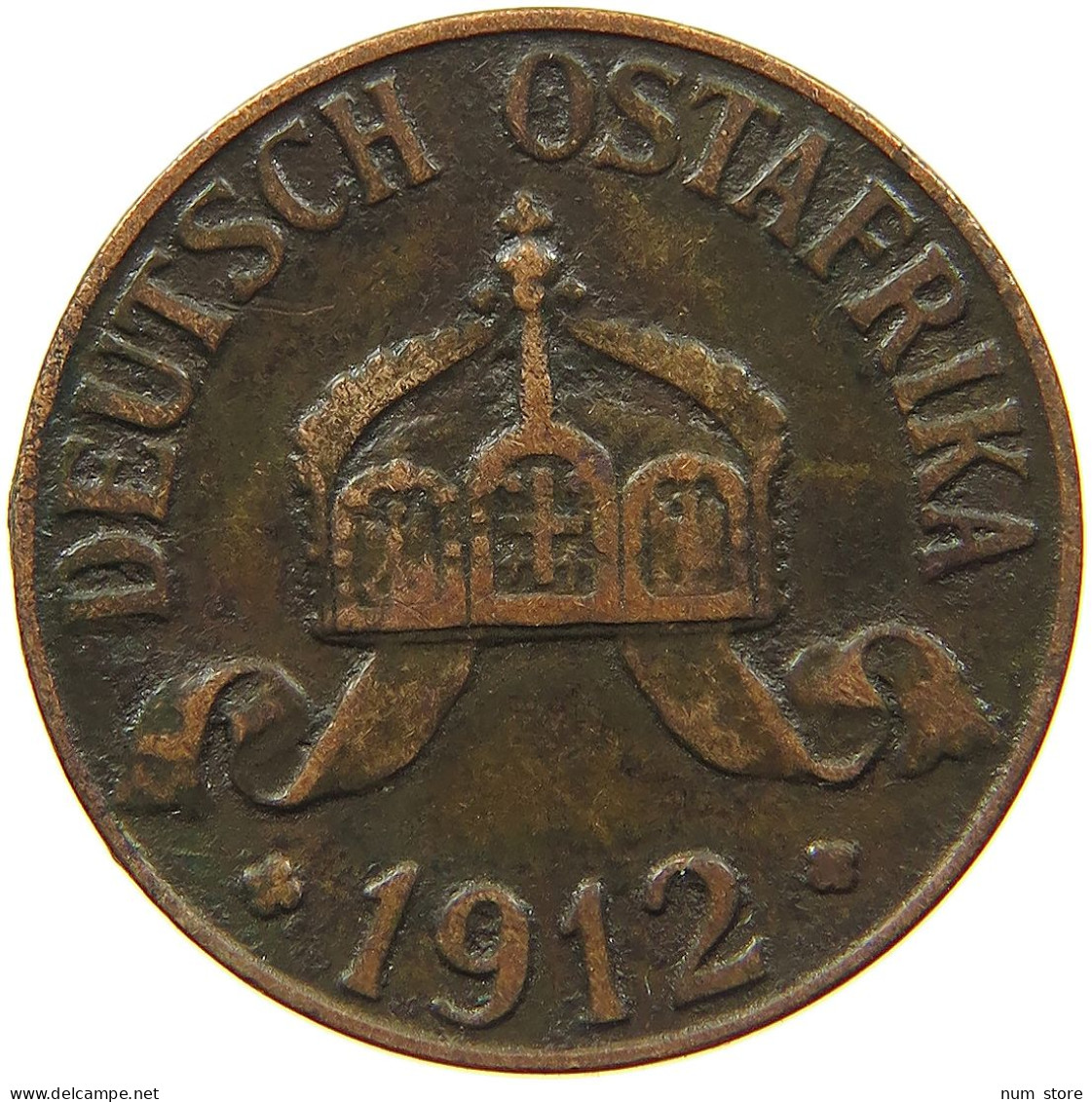 DEUTSCH OSTAFRIKA HELLER 1912 J  #MA 099985 - Africa Orientale Tedesca