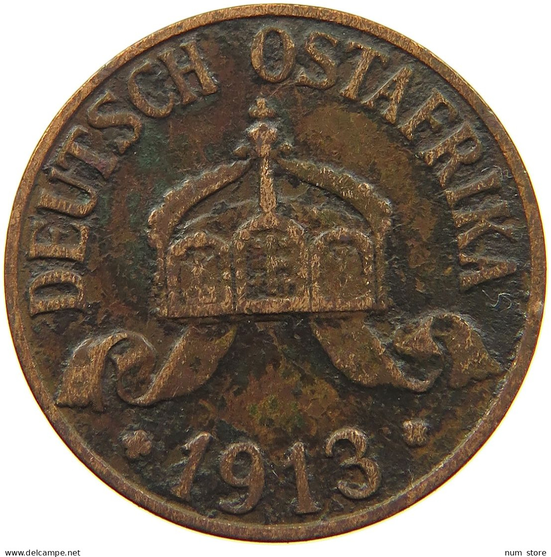 DEUTSCH OSTAFRIKA HELLER 1913 A  #MA 098499 - German East Africa